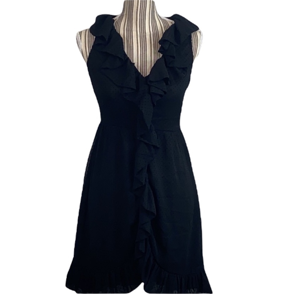 Twenty One S little black ruffle front dress